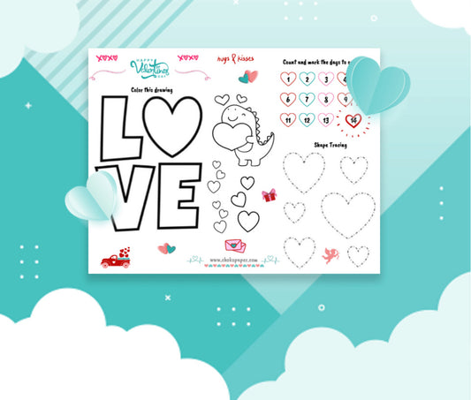 Digital Worksheets Valentine's