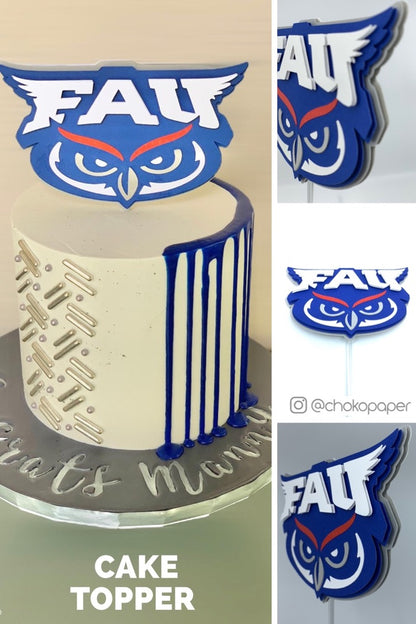 Graduation Cake Topper, USF, UF, FIU, FAU, FSU Cake Topper