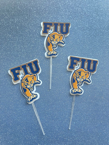 Cupcake Topper University, UCF, FIU, FAMU, Virginia, USF, UF Cupcake Topper